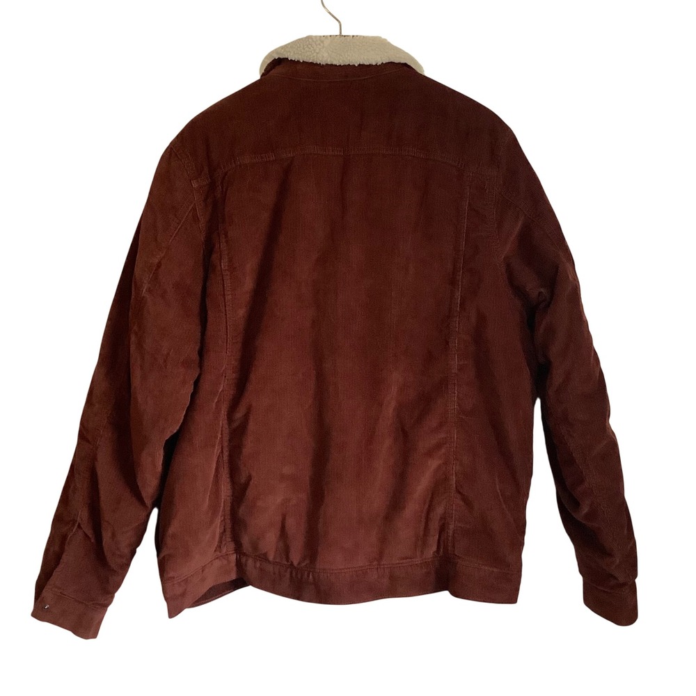 Patagonia Mens Pile-Lined Trucker Jacket Corduroy Fleece Brown XXL NEW - Picture 5 of 14